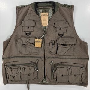 NEW Master Sportsman Rugged Outdoor Fishing Gear Hunting Cargo Vest Mens XL NWT